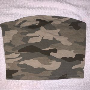 Garage camo tube top